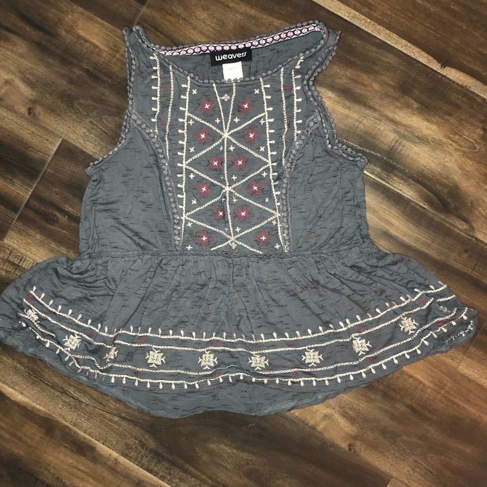 Embroidered Tank Top